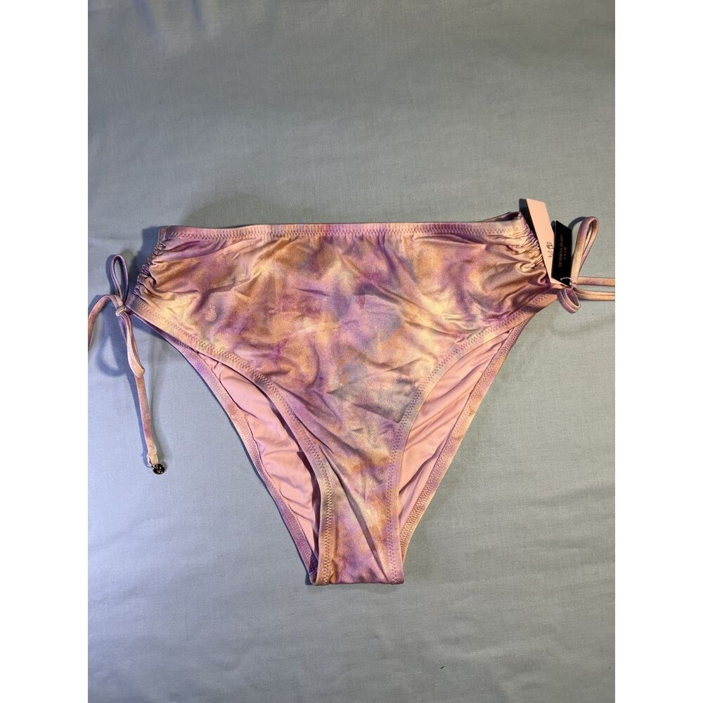 NWT Victoria's Secret Tie-Dye Pastel Pink High-Waisted Bikini Bottoms
